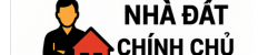 Logo “Nhà đất chính chủ” có người chủ Việt, căn nhà đỏ và dòng chữ ngang